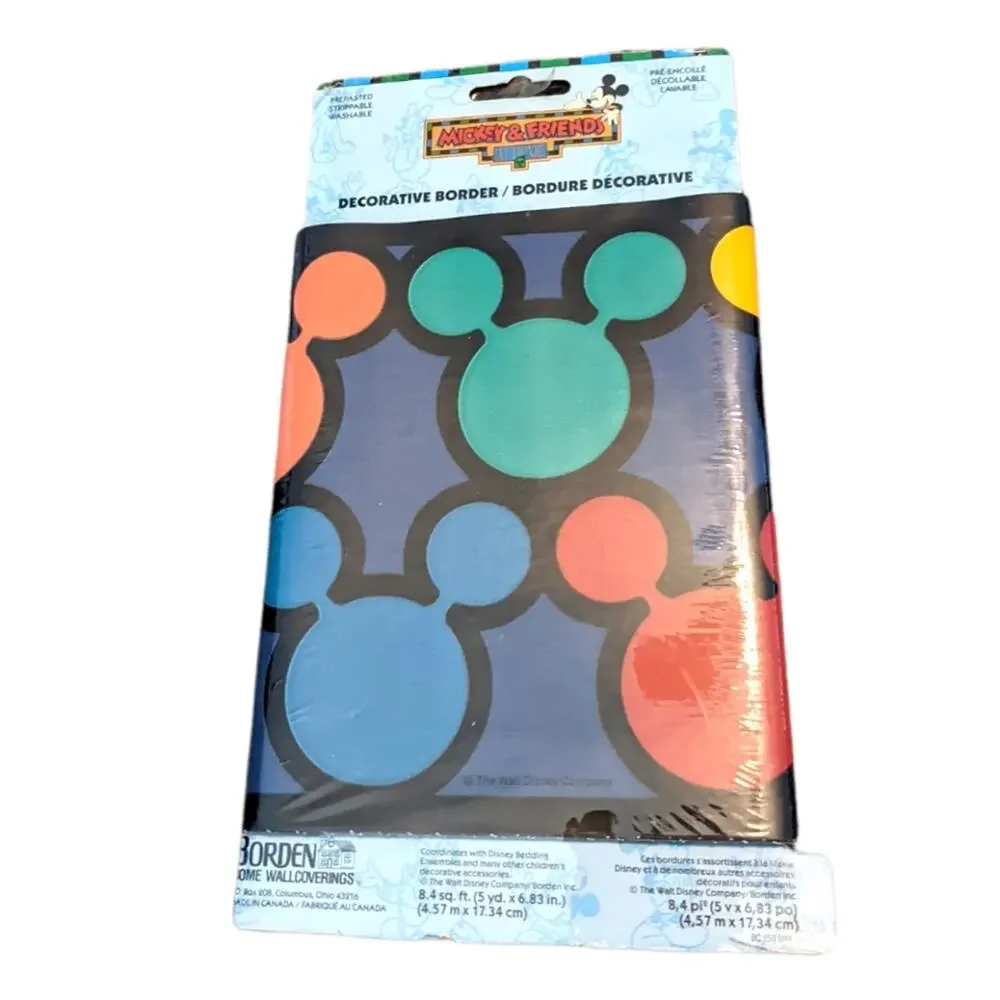 DISNEY Retro Mickey Ears Decorative Wallpaper Border
